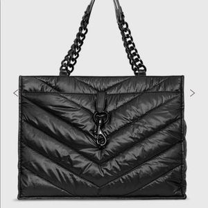 NWT Rebecca Minkoff Edie Tote Black with Black Hardware